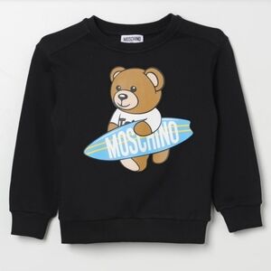 Moschino Kids Black Teddy Bear Sweatshirt Sz 5y